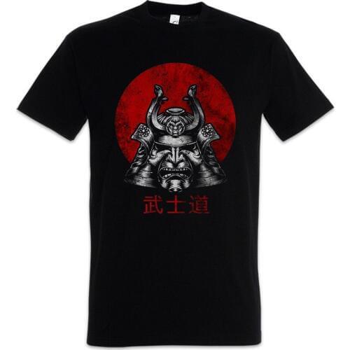 Bushido Samurai I T-Shirt Ninja Japan Warrior Sword Seppuka Dakana Armor Helmet Brand Clothing 2019 Male Fitness Funny T Shirt