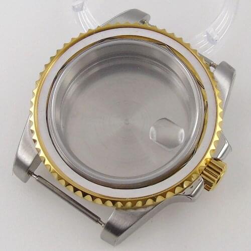 Fit NH35A NH36A MOVEMENT Stainless Steel Watch Case Sapphire Glass