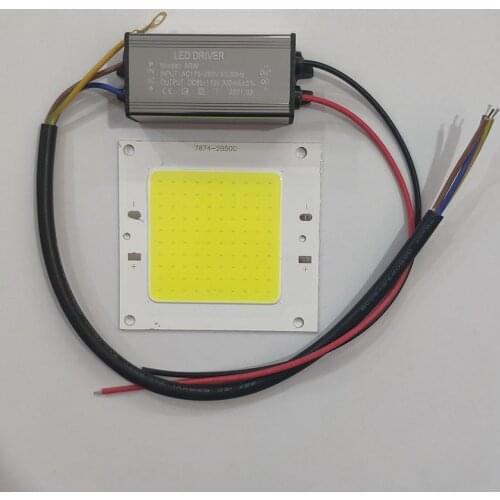 LED Chip 50W Light Beads for wick DIY Floodlight accessories driver power supply ballast light source kit waterproof transformer