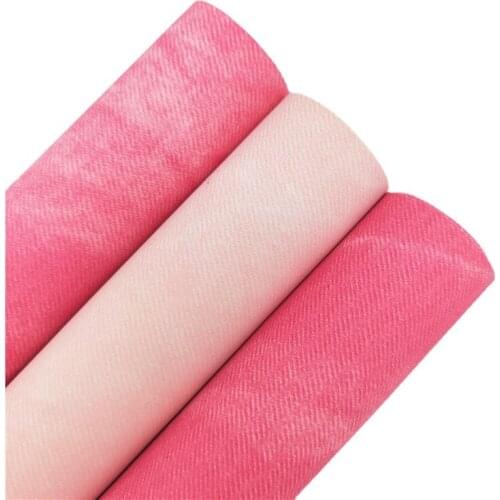 Denim Synthetic Leather Faux Fabric Sheets with Felt Backing leather Fabric For Bows Earrings Bags DIY 21X29CM R205A
