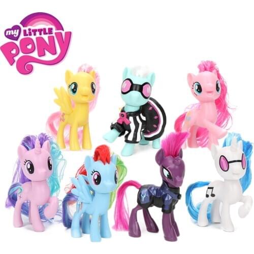 My Little Pony Toys Friendship is Magic Rainbow Dash Pinkie Pie Lyra Heartstring Rarity PVC Action Figure Collectible Model Doll