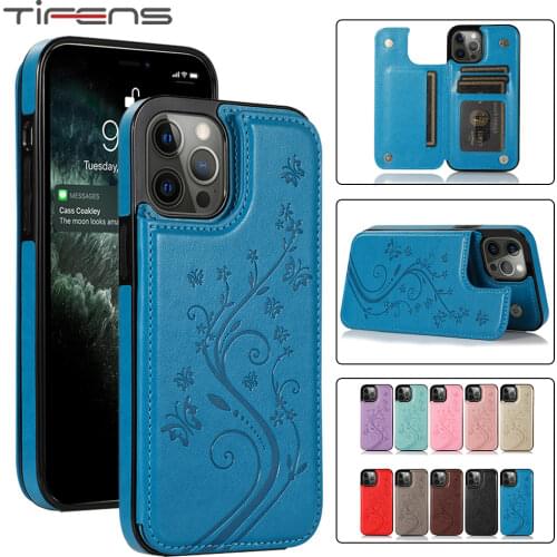 Luxury 3D Leather Etui Case For iPhone 12 Mini 11 Pro XS MAX X XR 8 7 6s 6 Plus Wallet Card Holder Stand Phone Bags Cover Coque