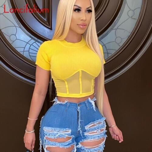 Женские трикотажные футболки Lancifolium China At AliExpress