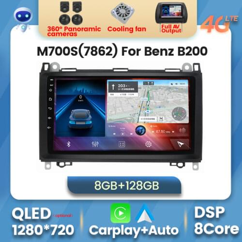 4G LTE 6G+128G Android 10 Car Audio Multimedia Player FOR Mercedes-Benz B200 Sprinter B Class W245 B170 W209 W169 W906 GPS Navi