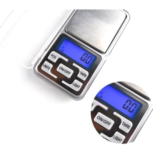 500g / 0.1g LCD Mini Pocket Digital Scale Balance Gram Electronic Scales UV Resin Jewelry Making Tools Without Battery