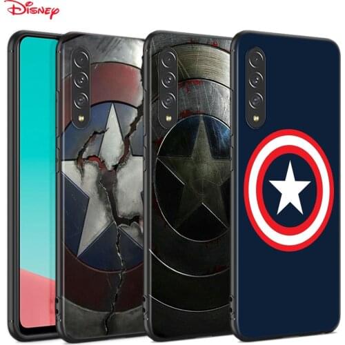 Captain America Logo For Samsung Galaxy A90 A80 A70 A70S A60 A50 A40 A30 A30S A20S A20E A10E TPU Soft Phone Case