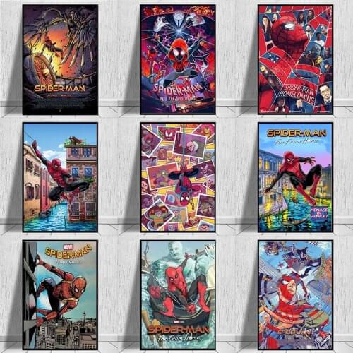 Marvel Avengers Moive Canvas Painting Superhero Spider-Man Posters and Prints Wall Art Picture for Living Room Home Decoration