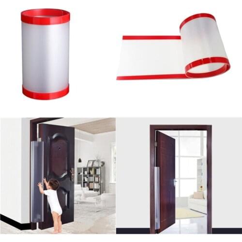 Clear Child Safety Door Hinge Protector Cover Finger Pinch Guard Baby Security for The Back of Door Domestic Kindergarten School