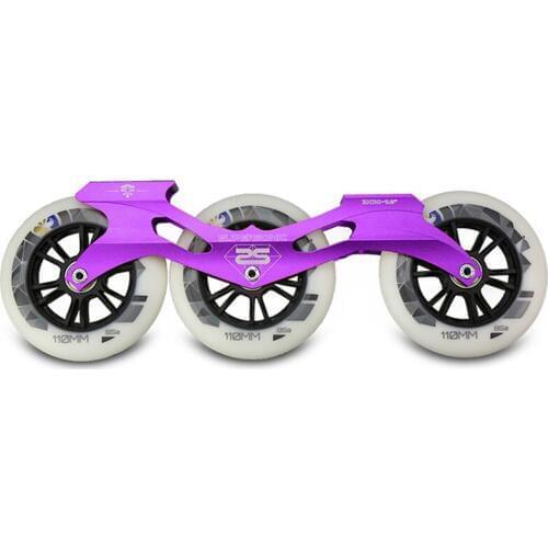 JEERKOOL Original Flying Eagle Inline Speed Skates Frame for 3X110mm Aluminum CNC Skating Base 85A Wheels 9.8'' Speed Basin DJ43