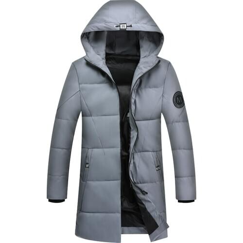 Shanghai Story 2019 New Winter Warm Fashion Casual Coat Men Jacket Warm Windproof Hood Men Parkas High Quality Coat Long