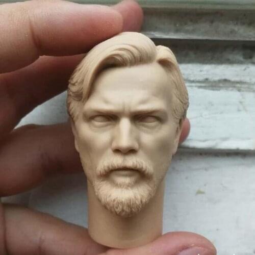 Blank Hot 1/6 Scale Obi-Wan Kenobi Head Sculpt Unpainted Fit 12" Figure