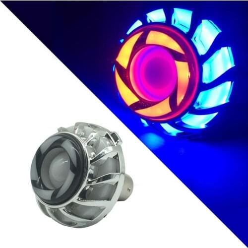 Angel Eye Flash Motorcycle Headlight Tail Brake Rear Lights LED Motorbike Accessories Universal Brake Lamp