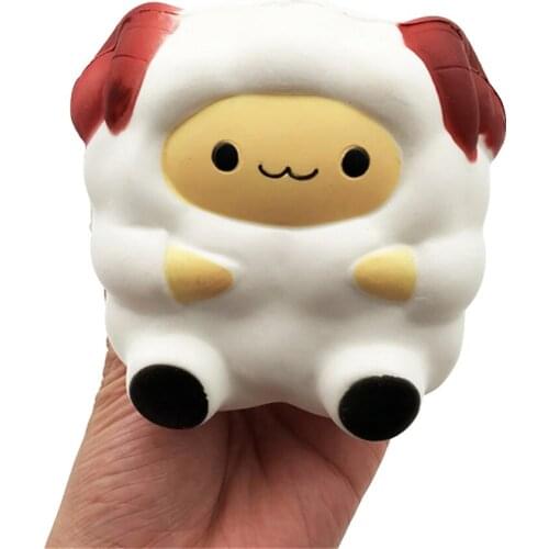 Top Fidget Toys Cartoon Cute Sheep Squishy Slow Rising Cream Scented Decompression Toy Cure Gift Jstress Reliever Toys Uguetes