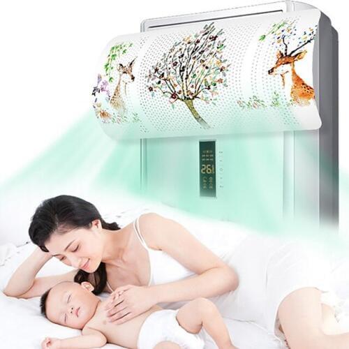 Vertical Air Conditioning Windshield Air Deflector Wind Direction Board Anti Direct Blowing Cold Stop Plate for Home FC37