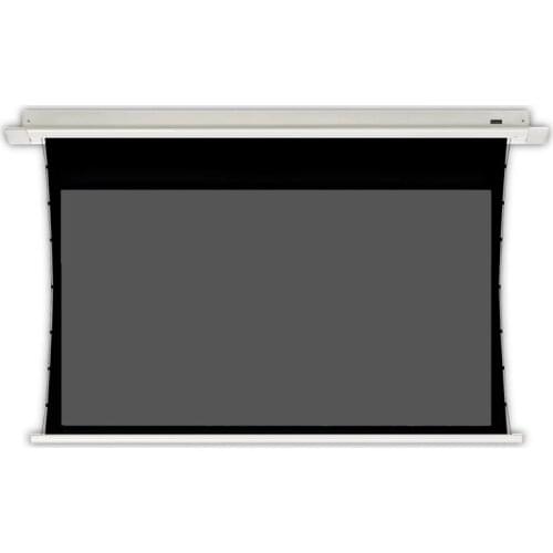 Diwell 16:9 8K 4K Ambient Light Rejecting Motorized Electric In-Ceiling Recessed Remote Controlled Drop Down Projector Screen