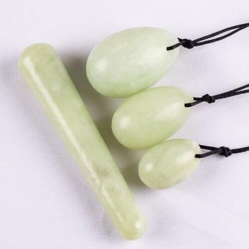 Natural Jade Egg Kegel Female Pelvic Floor Muscle Exercise Vaginal Tightening Ball Massage Postpartum Repair Youni Stick