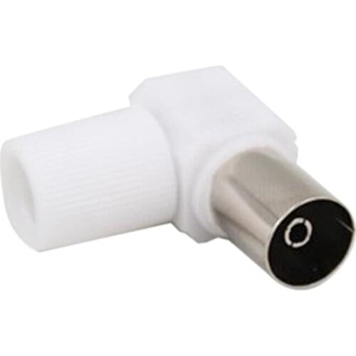 10PCS 90 Degrees Right Angle Female TV Plug Jack For Antennas RF Coaxial Male Plugs Adapter Connectors