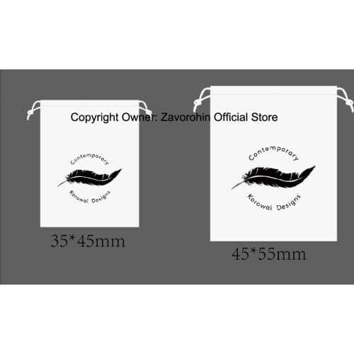 Customised 100 x White 35cm x 45cm And 100 x white 45cm x 55cm Very Big Size Drawstring Non-Woven Bags Printed With Black Logo