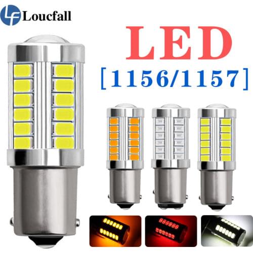 2pc LED Car Tail Bulb 1156 BA15S P21W 1157 P21/5W BAY15D BAU15S PY21W Brake Lights Reverse Lamp Auto Led Turn Signal Lights