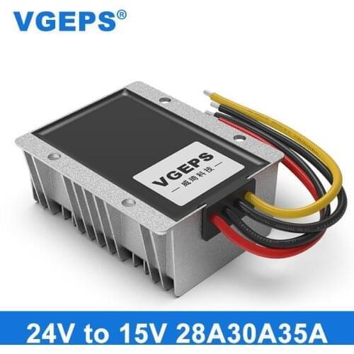 24V to 15V power converter 24V to 15V DC power supply module 24V drop 15V car voltage stabilizer waterproof