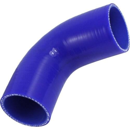 51mm to 45mm SILICONE 90 REDUCER ELBOW HOSE BLUE