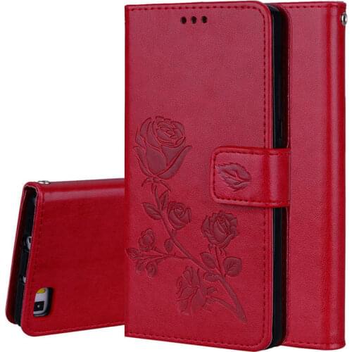 Case On Huawei P8 Lite Luxury leather Case For Huawei P 8 Lite Flip Wallet Cover+2 Card Holder Protection Back Cover For P8 Lite