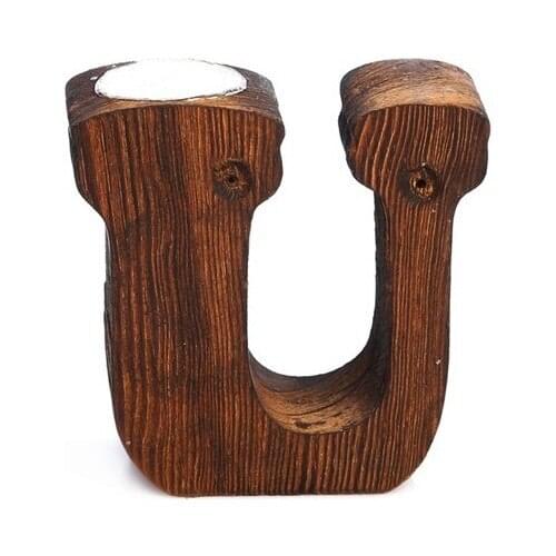 Pony Bed Wood Decorative Letter OF Candle holder