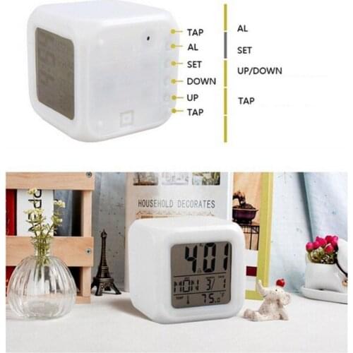 Home Supplies Bedroom Creative Alarm Clock LED Digital Luminous Portable Alarm Clock