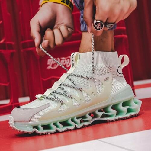 2020 breathabl shoes man chunky verano lightweight knitted for knitting sneakers breathable zapatos top mens sale Sneakers Men