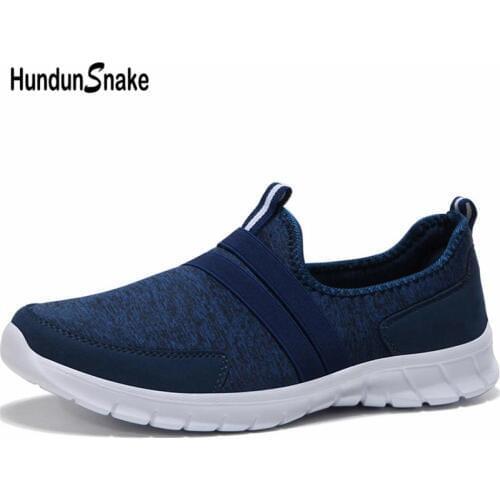 Hundunsnake Big Size Men Sport Shoes Sports Men Running Shoe Mens Sneakers Women Summer Sapatenis Male Blue Footwear Walk B-042