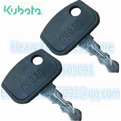 2PCS PL50168920 Keys For Kubota RTV 900 Key RTV UTV Utility Vehicles B BX F PL501-68920 Starter Keys for Tractors Mowers