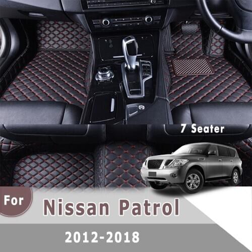 RHD Carpets Car Floor Mats For Nissan Patrol 2018 2017 2016 2015 2014 2013 2012 (7 Seats) Floorliners Foot Pedals Dash Pads Rugs