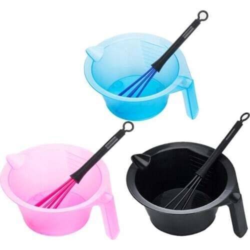 Hair Dyeing Bowl Whisk Dye Cream Dyestuff Whisk Hairdressing Styling Tool