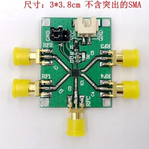 HMC7992 module non-reflective 0.1 GHz to 6.0 GHz single pole four throw (SP4T) silicon switch