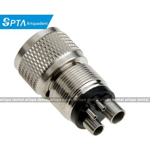 Dental turbine Handpiece adaptor Coupler Motor Convertor Changer for High Speed Handpiece 4 to 2 Hole
