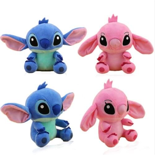 New 12PCS 2 Styles Pink Blue 7"18CM Plush Doll
