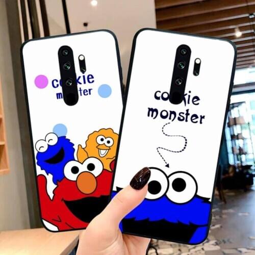 Sesame Street Cookies Monster Elmo Phone Case for Redmi 9A 8A 7 6 6A Note 9 8 8T Pro Max Redmi 9 K20 K30 Pro