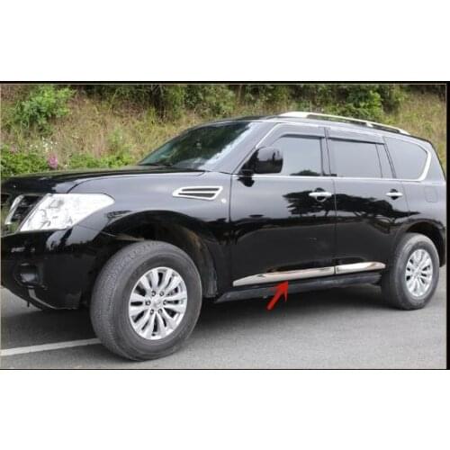 For Nissan PATROL Y62 2012-2020 stainless steel Body trim Car door anti-collision strip Anti-scratch protection car accessories