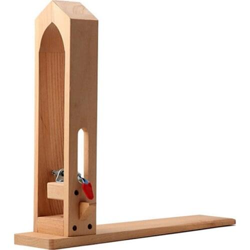 Leather Hand Stitching Fixture Wooden Leather Fix Clamp Leather Sewing Tool DIY Leathercraft Wood Clamp