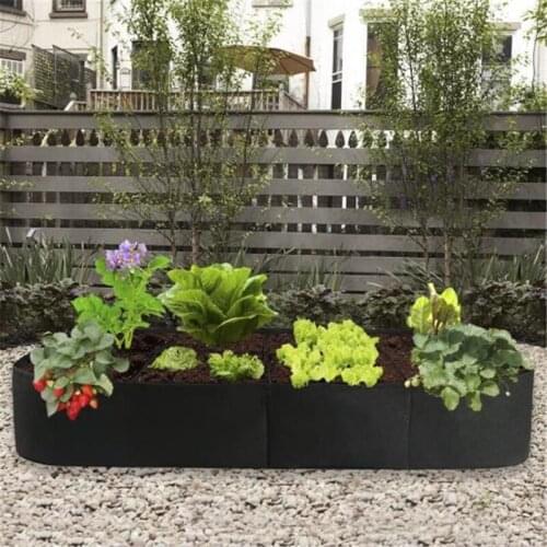 Nursery Planting Bag Square Handle Garden Nursery Potatoes Planting Felt Vegetables Home Gardening Tools