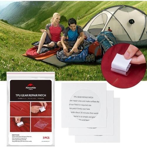 Self Adhesive Fabric Stickers Waterproof Patches For Tent Sleeping Bag Umbrella Inflatable Mat Outdoor Camping Tents Accessories