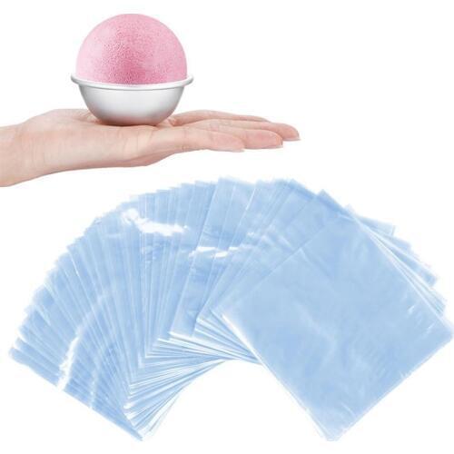 200 Pcs 6X6 inch Waterproof POF Heat Shrink Wrap Bags for Soaps Bath Bombs and DIY Crafts (Transparent)