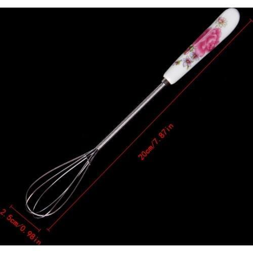 2020 New Whisk Egg Rotary Egg Mixer Beaters Ceramics Handle Balloon Twist Bowl Scraper