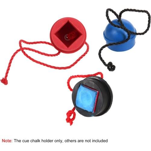 3PCS Cue Chalk Holder Rubber billard snooker accessories Billiards Chalk Holder Pool Cue Chalk Case with String