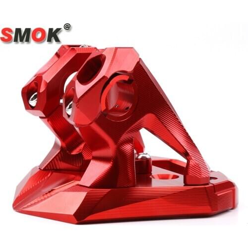SMOK For Yamaha NMAX155 Motorcycle Accessories CNC Aluminum Alloy Handle Bar Handlebar Seat Clamp Riser Red Black Titanium Gold