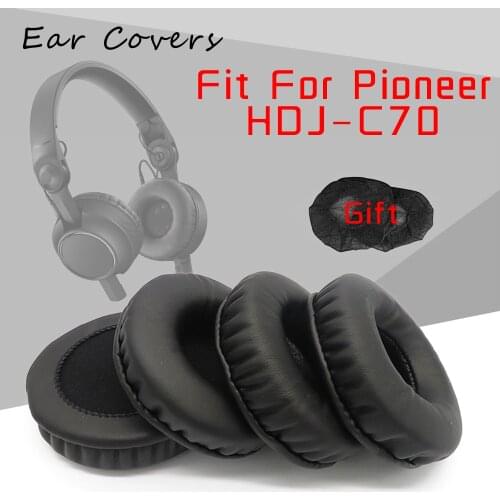 Ear Pads For Pioneer HDJ-C70 HDJ C70 Headphone Earpads Replacement Headset Ear Pad PU Leather Sponge Foam