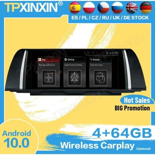 Car Radio Stereo Wireless With Receiver Bluetooth Android For BMW F10 2013 2014 GPS Player Navigation Auto Audio Head Unit