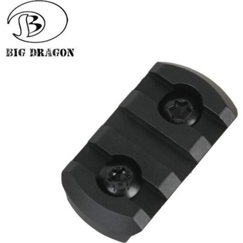 BIG DRAGON CNC M-LOK 3 Slots Rail Panel for Tactical Airsoft Rifle AEG M4 M4A1 Hunting JINGMING Game Toy Gun Gel Ball Accessory