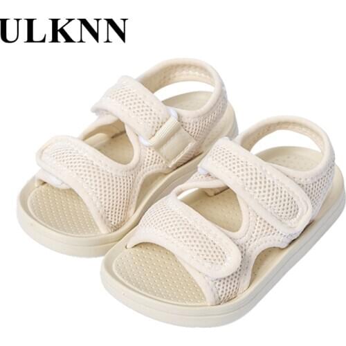 ULKNN Childrens Shoes Boys Fashion Breathable Baby Sandals Summer 2021 New White Cool Slippers Sandals 14-23