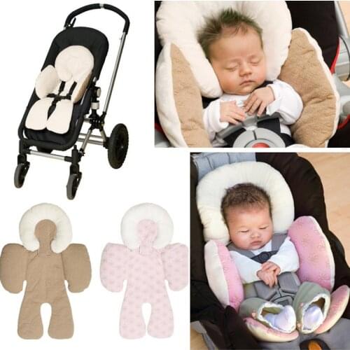 Baby Car Seat Stroller Soft Head Neck Infant Support Double-sided Cushion Stereotyped Protection Pillow Accessories TSLM1